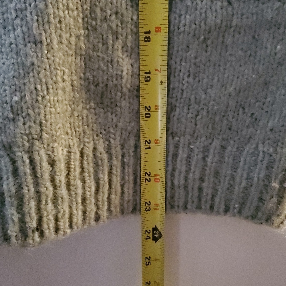 C&C California Chunky Knit Large Lapel Quarter Zip Sweater Size Extra Large - Picture 8 of 8